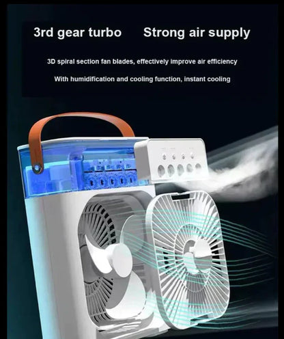 3 in 1 Mini Mist Air Cooler Fan (01 Person Fan)