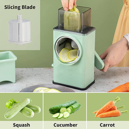 Veggie Spinner Magic & Slice Veggie Tool: Easy Cooking Fun for Women & Kids | Rotary Vegetable Cutter